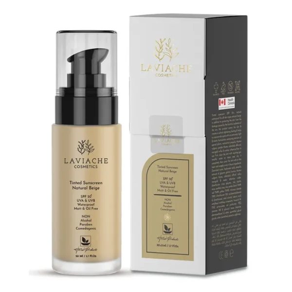 ضدآفتاب spf 50 رنگی طبیعی