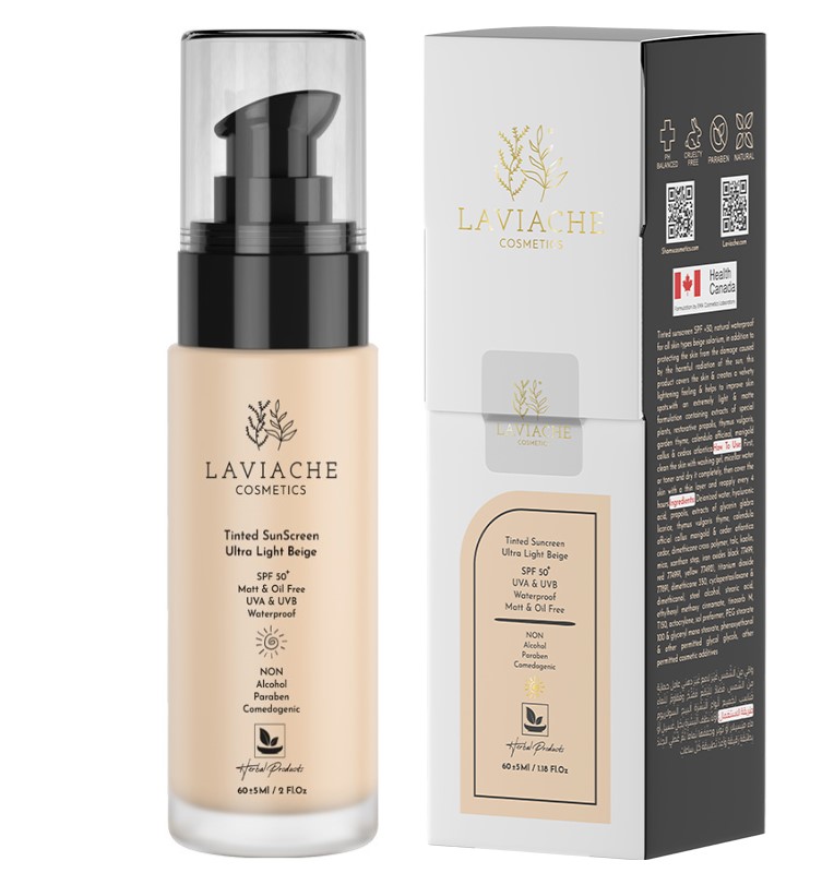 ضدآفتاب spf 50 رنگی خیلی روشن